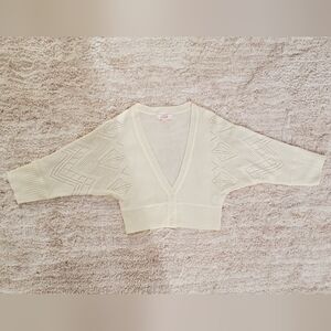 White Knit Shrug / Cardigan